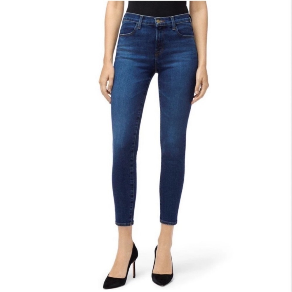 J Brand Alana High-Rise Crop Skinny Jeans Arcade